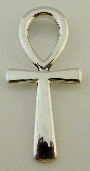 Sterling Silver Ankh Pendant Egyptian Ankh Silver Key