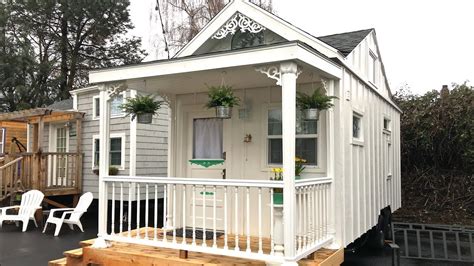 absolutely romantic cottage tiny house  large covered porch youtube