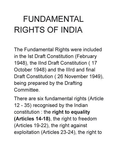 fundamental rights  india class  fundamental rights  india  fundamental rights