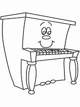 Piano Coloring Pages Keyboard Results sketch template