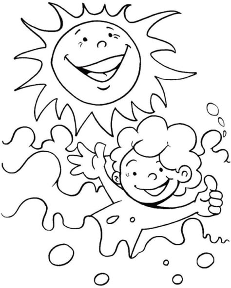 summer coloring pages  kids print     summer
