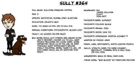 sully reference sheet  creepy crew   lady creepypasta   deviantart