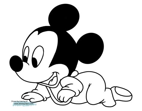 kbrguru mickey mouse baby coloring pages