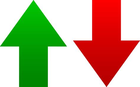 green  red arrow symbols  clip art