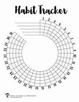 Tracker Habit Printable Circular Journal Bullet Printables Kids Bujo Template Calendar Days Mood Time Planner Year Templates Print Choose Board sketch template