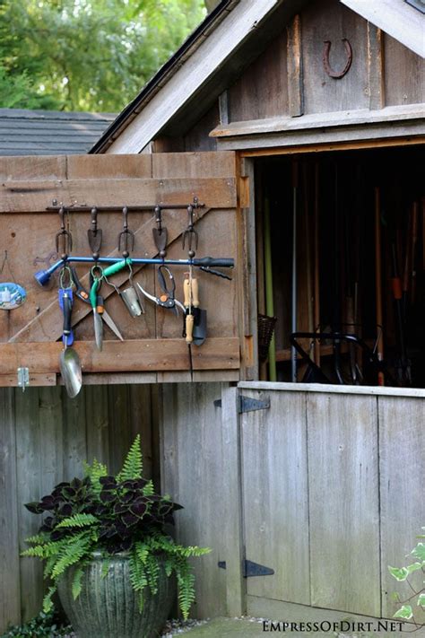 dutch door tool shed smart garden idea empress  dirt