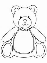 Teddy Pages Coloring Bears sketch template