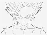 Gohan Drawing Ssj2 Coloring Pages Teen Transparent Seekpng sketch template