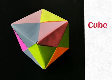 origami paper cube modular