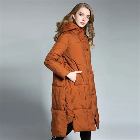 women autumn winter warm parka   size winter coats long parkas hoodies office lady