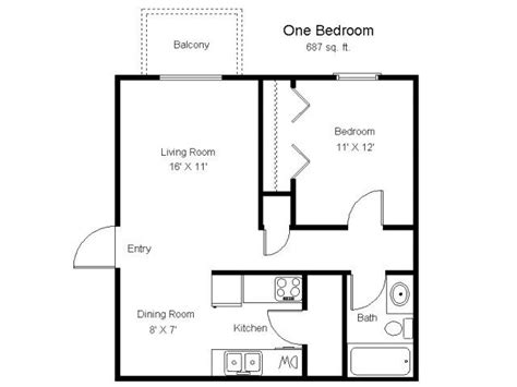 sq ft open floor plans  bedroom  bathroom  floor plan image