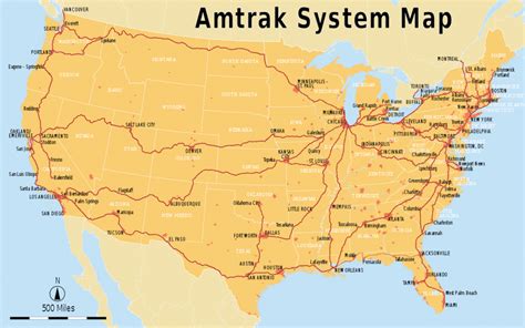 amtrak route map california  printable maps