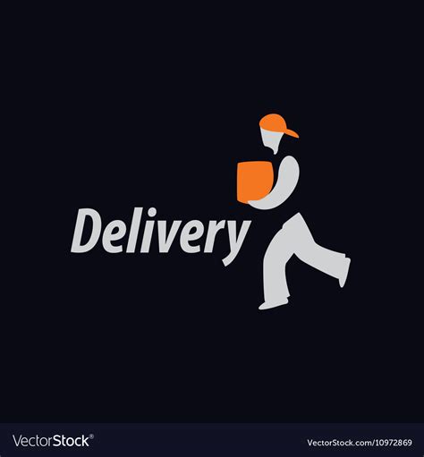 delivery logo royalty  vector image vectorstock