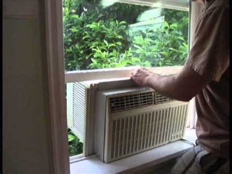 install window air conditioner  storm window   install  window air