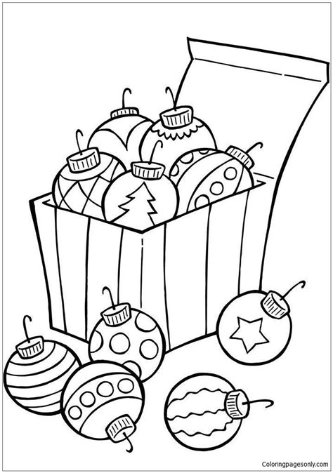 ornaments  christmas tree coloring page  printable coloring pages