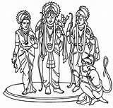 Hindu Diwali Goddess sketch template