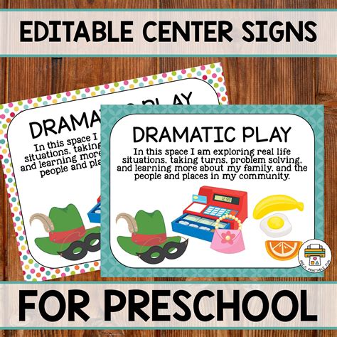 printable preschool center signs printable form templates
