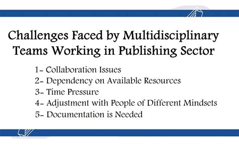 challenges faced  multidisciplinary teams working  publishing sector imaqpress canadian