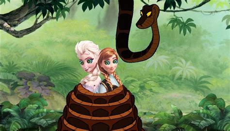 Elsa And Anna In My Coils By Thomastank123 Kaa Is Going