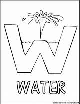 Coloring Pages Water Kids Fun Drop Preschool Conservation Letter Worksheets Color Printable Alphabets Kindergarten Alphabet Crafts Activities Clipart Land Colouring sketch template