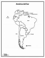 Continente Nombres Colorear Sudamerica América Mapas Imagui Paraimprimir sketch template