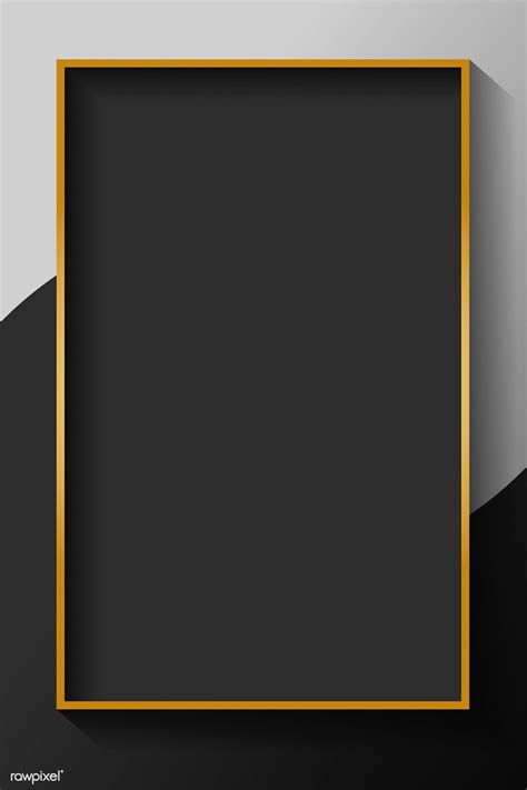 blank rectangle black abstract frame vector premium image  rawpixel