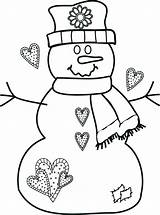 Coloring Pages Snowman Preschool Getcolorings Wonderful Color sketch template