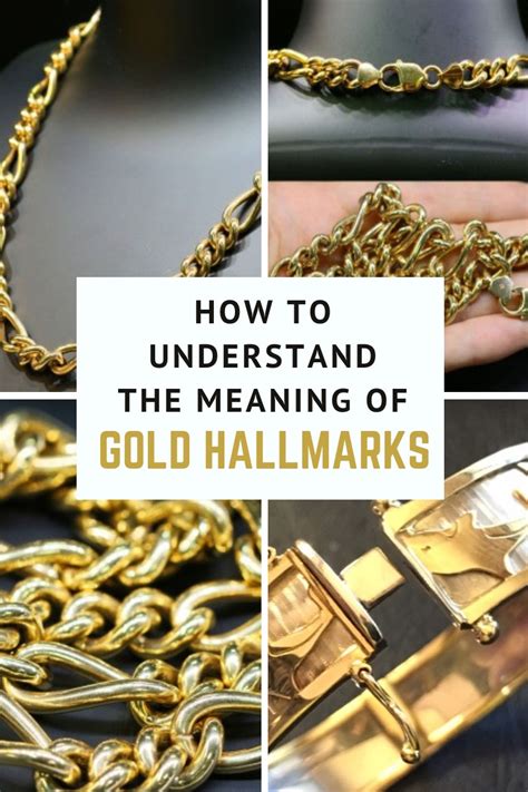 understand  meaning  gold hallmarks jewelry auctioned