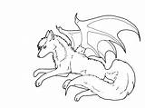Wolf Coloring Pages Winged Wings Wolves Baby Drawing Color Bat Cub Clipart Cool Deviantart Print Printable Getdrawings Getcolorings Transparent Popular sketch template