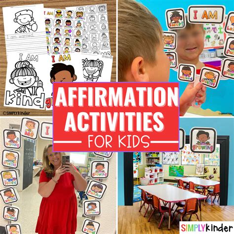 affirmation activities  kids simply kinder