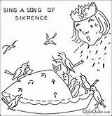 Embroidery Nursery Sing Song Rhymes Patterns Vintage Sixpence Rhyme Designs Qisforquilter Baby Coloring Pages sketch template