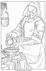 Vermeer Coloring Pages Para Renascimento Botero Paintings Do Fernando Printable Johannes Arte Colorear Milkmaid Da Jan Pinturas Kunst Kunsthistorie Google sketch template