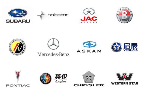 car logos  stars  definitive guide global cars brands