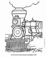 Coloring Train Railroad Steam Pages Locomotive Engine Trains Sheets Drawing Printable Printables Adult Rush Gold Kids History Usa Colouring Color sketch template