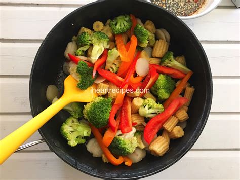 vegetable stir fry recipe  heart recipes
