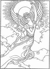 Coloring Pages Angel Realistic Drawing Angels Adult Cameras Wings Security Vector Getdrawings Template Print Colorings Uploaded User sketch template