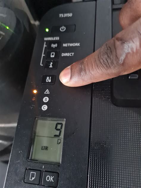 canon printer wont print    yellow light   triangle