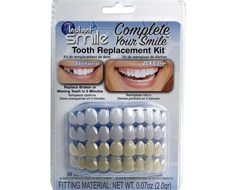 Diy Denture Kit Missing Tooth Replacement Full Denture Etsy
