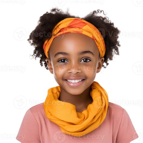 Beautiful African American Girl Isolated 26829435 Png