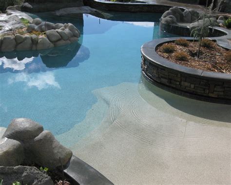 sand bottom pool ideas pictures remodel  decor