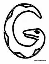 Snake Alphabet Letter Coloring Pages Colormegood School sketch template