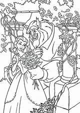 Beast Beauty Coloring Pages Tulamama Print sketch template