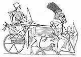 Coloring Egyptian Chariot Ancient Shirleytwofeathers sketch template