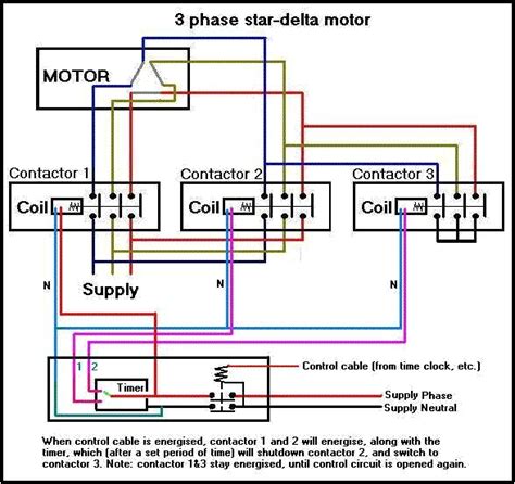 motor star delta connection basic electrical circuit delta
