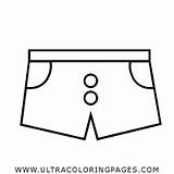 Colorear Desenho Pantalones Cortos Calção Ultracoloringpages sketch template