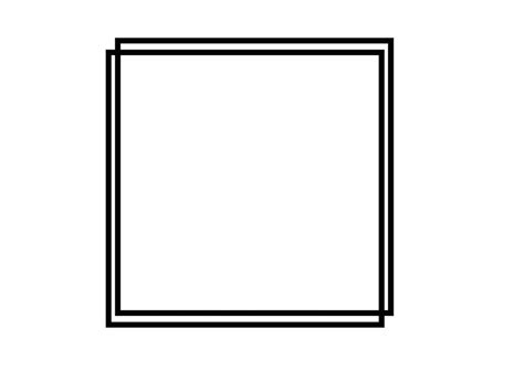 offset square svg square svg offset svg square outline svg etsy