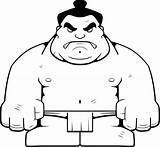 Sumo Wrestler sketch template