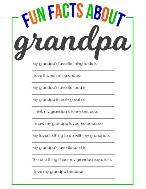 fun facts  grandpa  girl creative