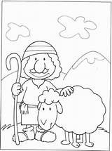 Shepherd Shepherds Deus Coloringhome Getcolorings sketch template