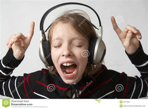 listen   stock image image  relax  kids